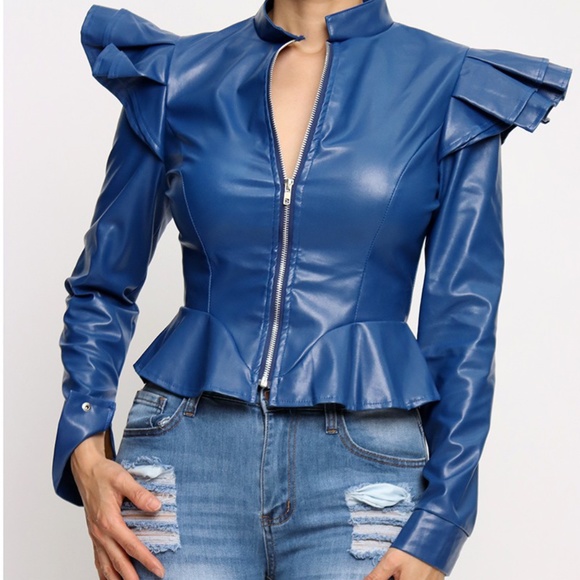 Bee Faux Leather Jacket - Picture 1 of 4